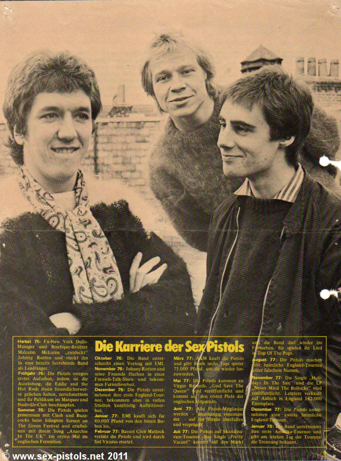 God Save The Sex Pistols West Germany Popfoto Magazine