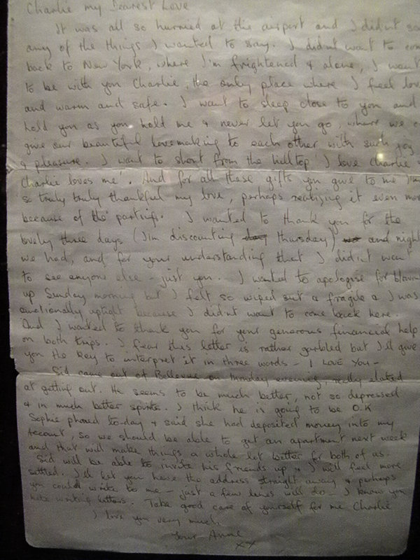 Anne Beverley Letter