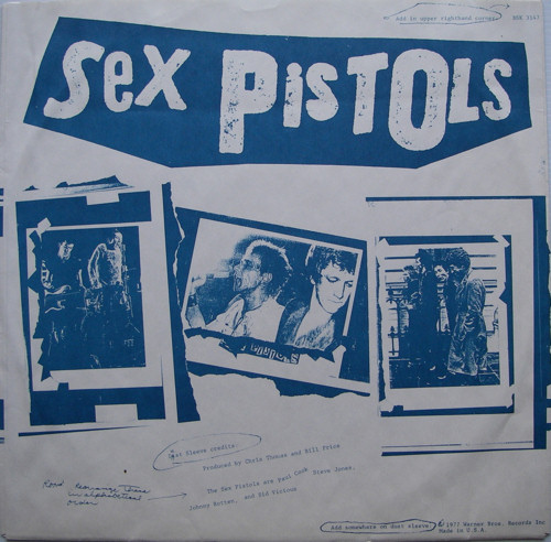 Never Mind The Bollocks, Here's The Sex Pistols (Warner Brothers BSK 3147 USA