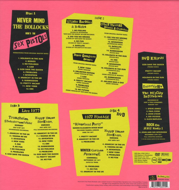 Never Mind The Bollocks, Here's The Sex Pistols Super Deluxe Box Set (Universal)