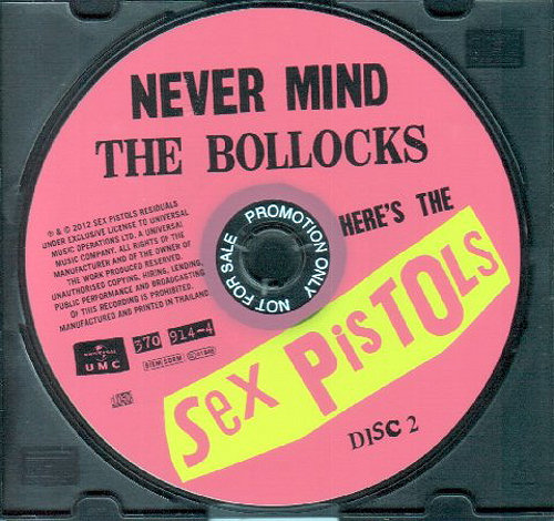 Never Mind The Bollocks Thailand UMC 2012 Deluxe Edition Promo