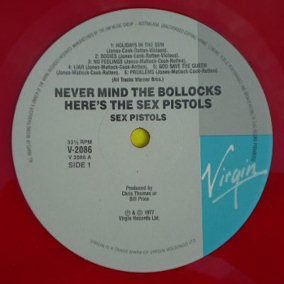 God Save The Sex Pistols - Never Mind The Bollocks: Australia Coloured Vinyl Pressings