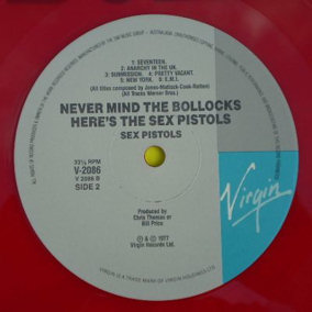 God Save The Sex Pistols - Never Mind The Bollocks: Australia Coloured Vinyl Pressings