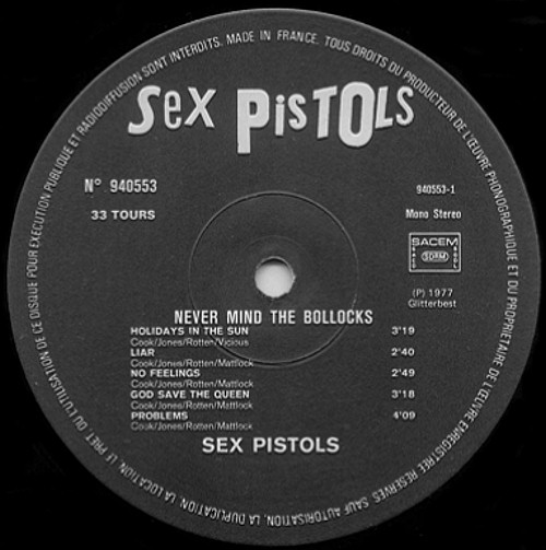 God Save The Sex Pistols - NMTB Barclay 940 553 Version 3