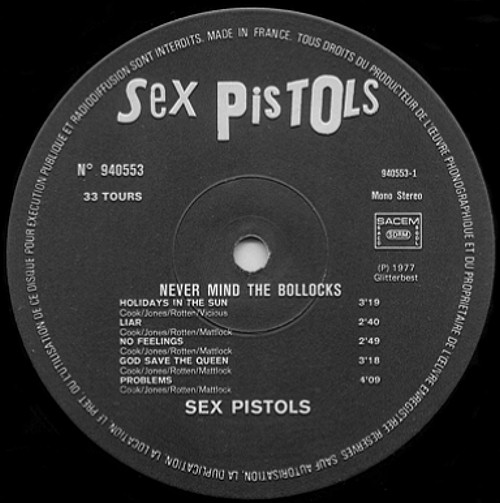 God Save The Sex Pistols Nmtb Barclay Version