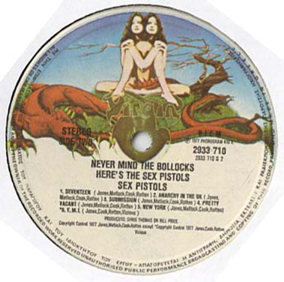 Sex Pistols - Never Mind The Bollocks: Greece First Pressing