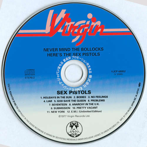 Never Mind The Bollocks, Here's The Sex Pistols (VJCP - 68852)