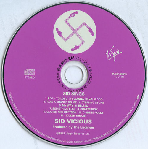 Sid Vicious - Sid Sings Japanese CD 2007