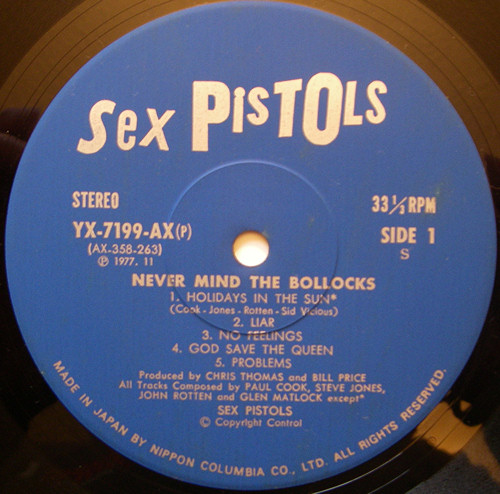 Never Mind The Bollocks, Here's The Sex Pistols (Nippon Columbia YX-7199-AX)