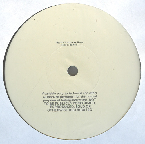 Never Mind The Bollocks: USA White Label Test Pressing