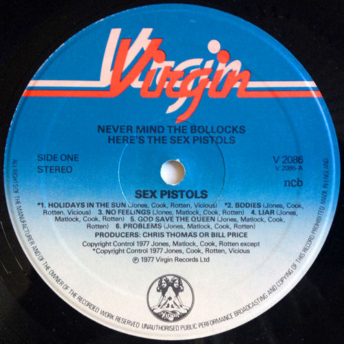 Never Mind The Bollocks, Here's The Sex Pistols (Virgin V 2086)