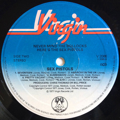 Never Mind The Bollocks, Here's The Sex Pistols (Virgin V 2086)