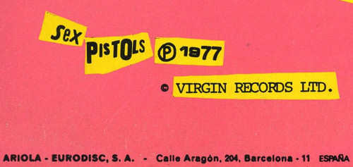 Never Mind The Bollocks, Here's The Sex Pistols (Virgin 25.593-l)