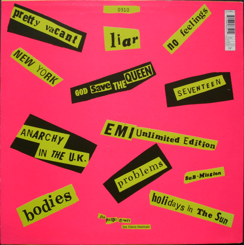Never Mind The Bollocks UK Tenth Pressing