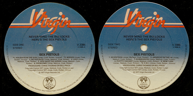 Label variations blue