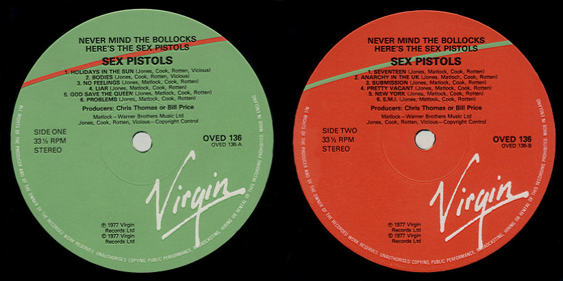Label variations green / red. Spotters guide.