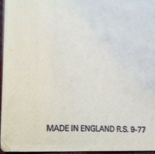  Never Mind The Bollocks: United Kingdom SPOTS 001 Pressing Orange Sticker