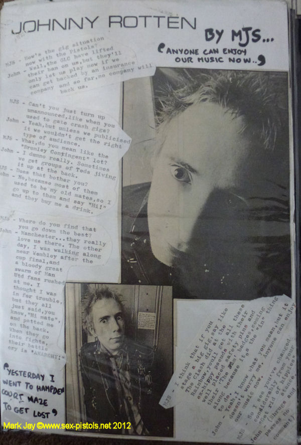  Skum Fanzine: Johnny Rotten Interview