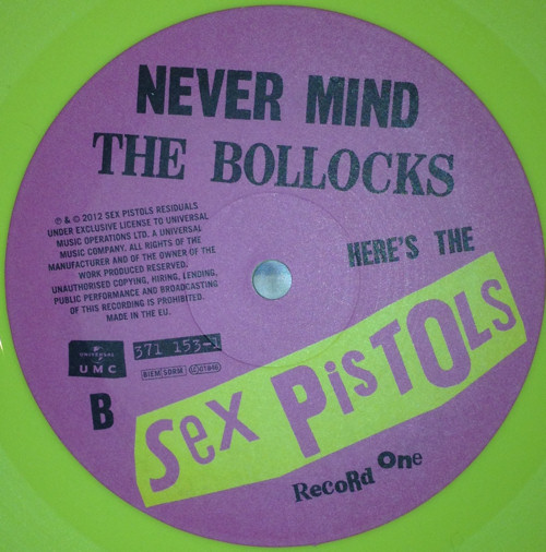 Never Mind The Bollocks, Here's The Sex Pistols (Universal SexPisyp1977)