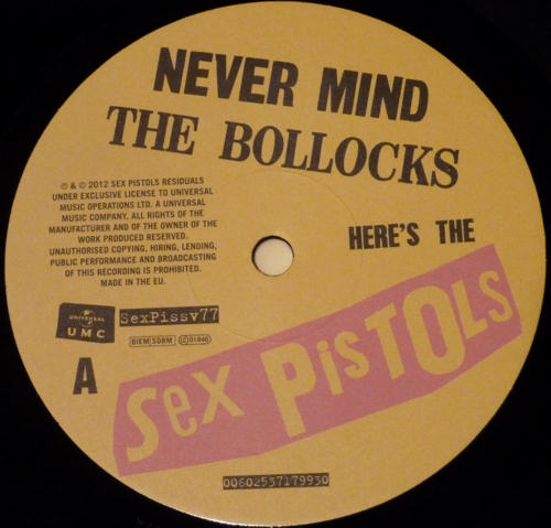 Never Mind The Bollocks, Here's The Sex Pistols (Universal SexPissv1977)