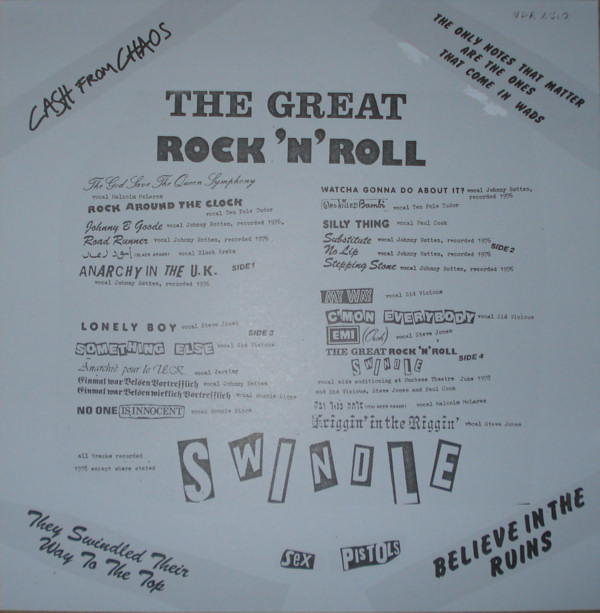 The Great Rock 'N' Roll Swindle (Virgin VDR 2510 & CDVDR 2510)
