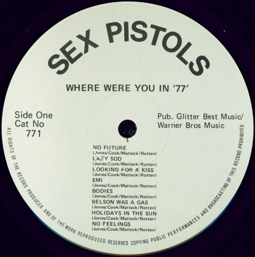 London's Outrage Boxset: Where Were You in 77? LP
