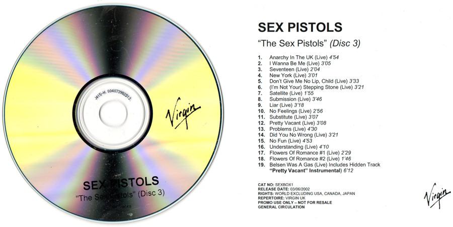 Sex Box & Jubilee Promo CD