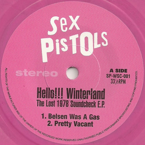 HELLO!!! WINTERLAND THE LOST 1978 SOUNDCHECK E.P.