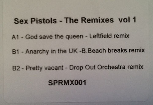 SEX PISTOLS - THE REMIXES Vol. 1