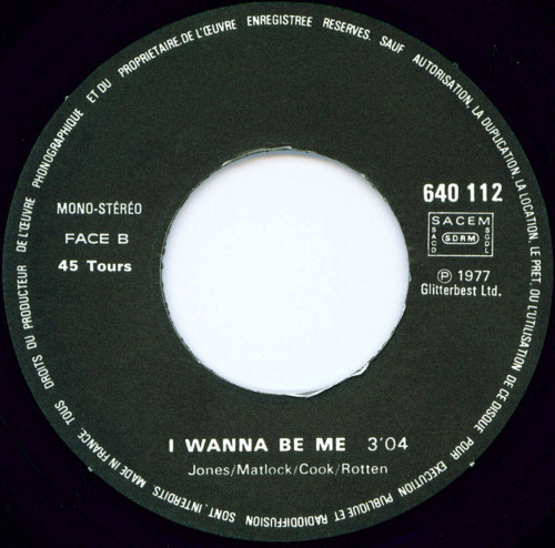 Anarchy In The U.K. / I Wanna Be Me (Barclay 640 112) BA-105 Code