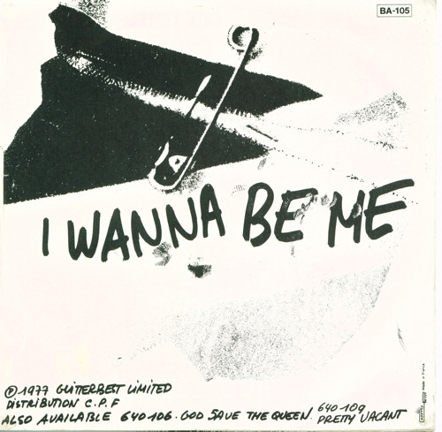 Anarchy In The U.K. / I Wanna Be Me (Barclay 640 112) BA-105 Code