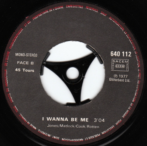 Anarchy In The U.K. / I Wanna Be Me (Barclay 640 112) BA-105 Code