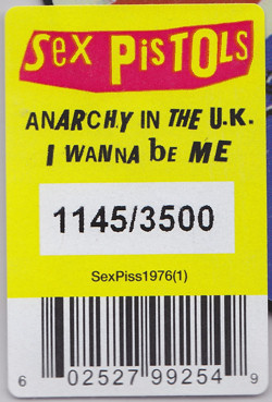 Anarchy In The UK / I Wanna Be Me (Universal Music UMC SexPiss1976(1) )