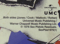Anarchy In The UK / I Wanna Be Me (Universal Music UMC SexPiss1976(1) )