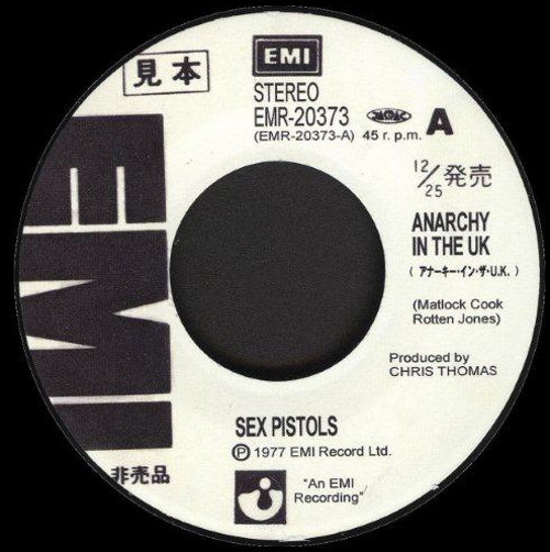 オープニング 大放出セール God Save The Sex Pistols - Anarchy In The UK Japan 7 トップス