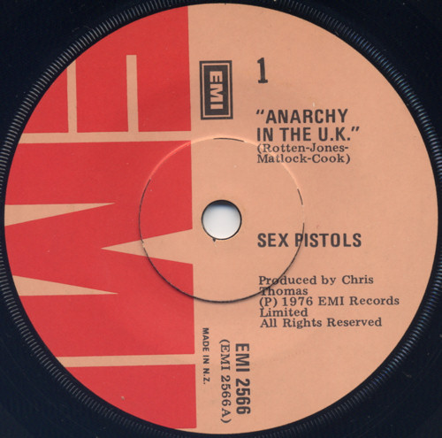 Anarchy In The UK / I Wanna Be Me (EMI 2566) New Zealand