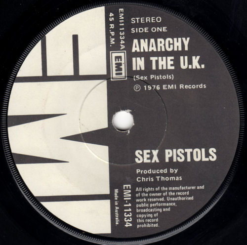 Anarchy In The UK / I Wanna Be Me (EMI 11334)