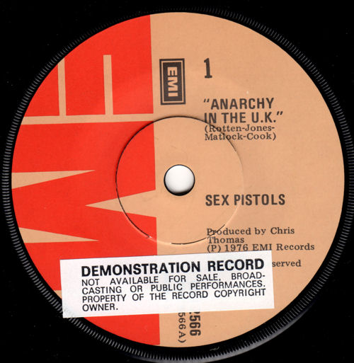 Anarchy In The UK / I Wanna Be Me (EMI 2566) New Zealand Demo