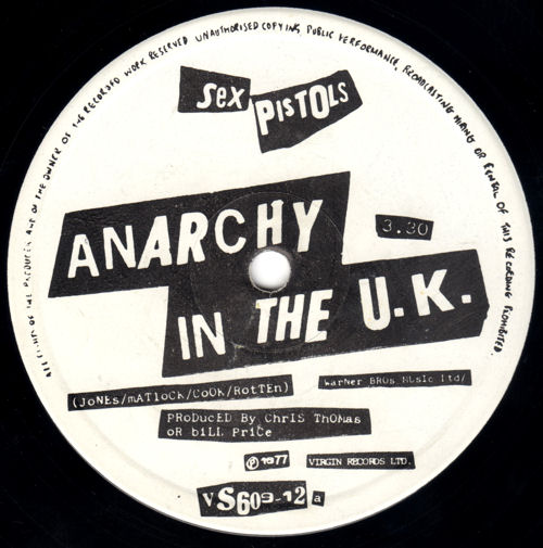Anarchy In The UK New Zealand 12" (1983)