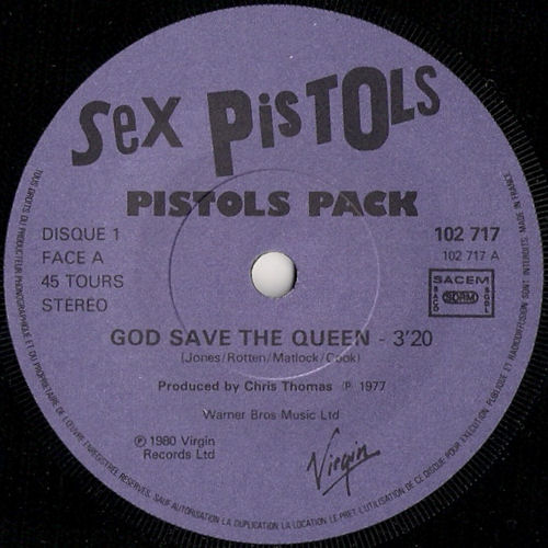 God Save The Queen / Pretty Vacant (Virgin 102 717)