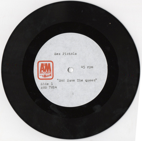 God Save The Queen / No Feeling Acetate (A&M AMS 7284)