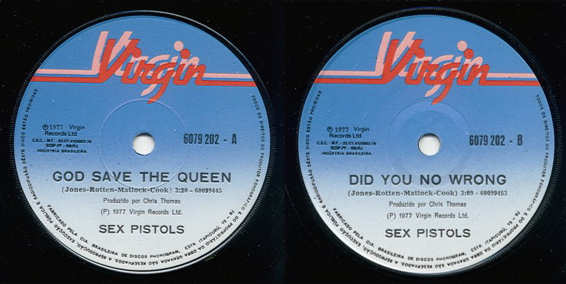 God Save The Queen / Did You No Wrong (Virgin 6079 202)