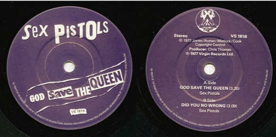 God Save The Queen / Did You No Wrong (Virgin VS 181)