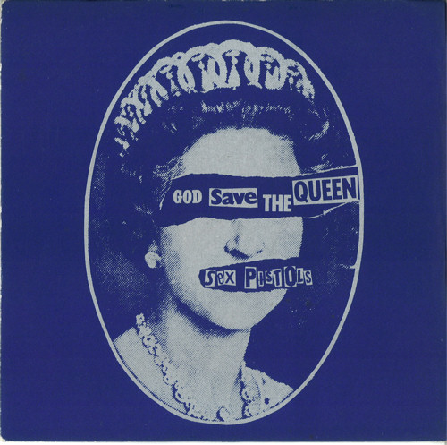 God Save The Queen United Kingdom 7" Blue/Silver labels