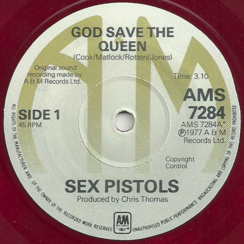 A&M God Save The Queen Counterfeit 7"