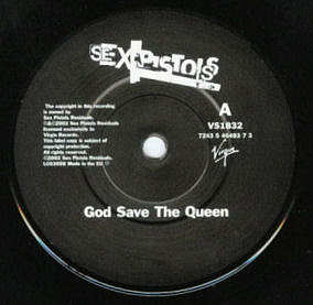 God Save The Queen / God Save The Queen (Neil Barnes & the Sex Pistols - 7" extended mix) (Virgin VS 1832)