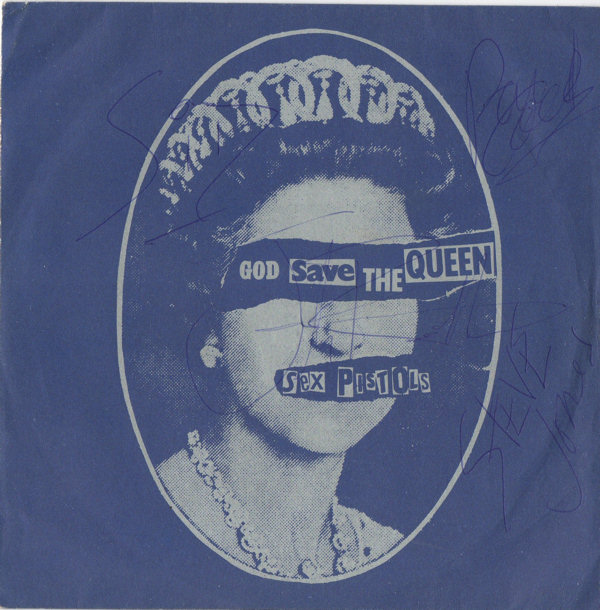 God Save The Queen Autographed Sleeve