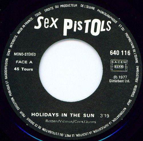 Holidays In The Sun France 7" EA Code