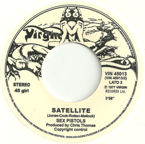 Holidays In The Sun / Satellite (Virgin VIN 45013)