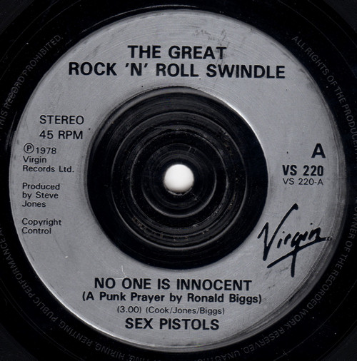  No One Is Innocent / My Way UK Kiss This 7"